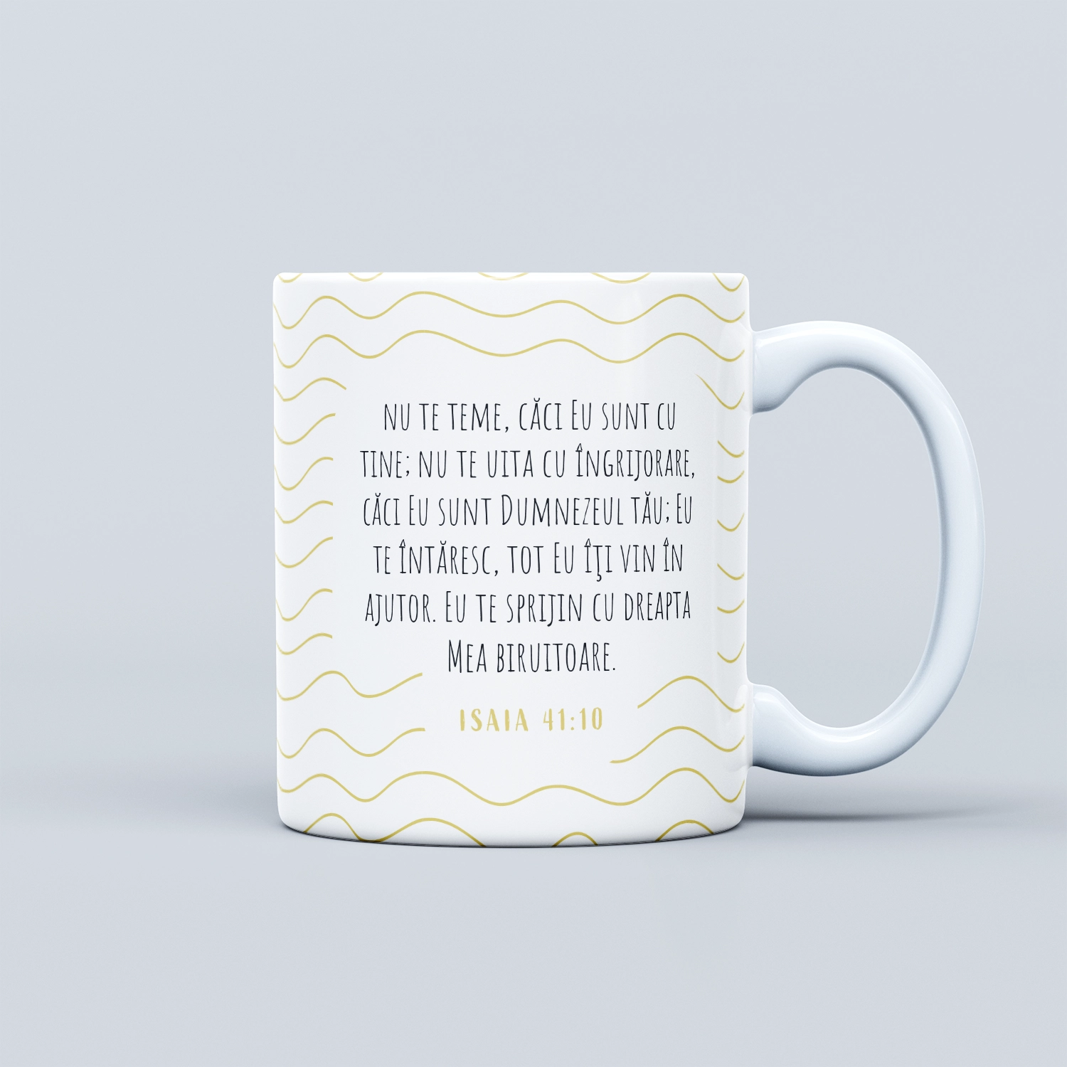 Cana cu verset biblic, cadou crestin Nu te teme - Isaia 41:10